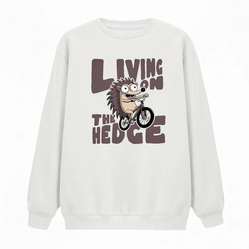 سویشرت زنانه مدل جوجه تیغی و دوچرخه کد v1 