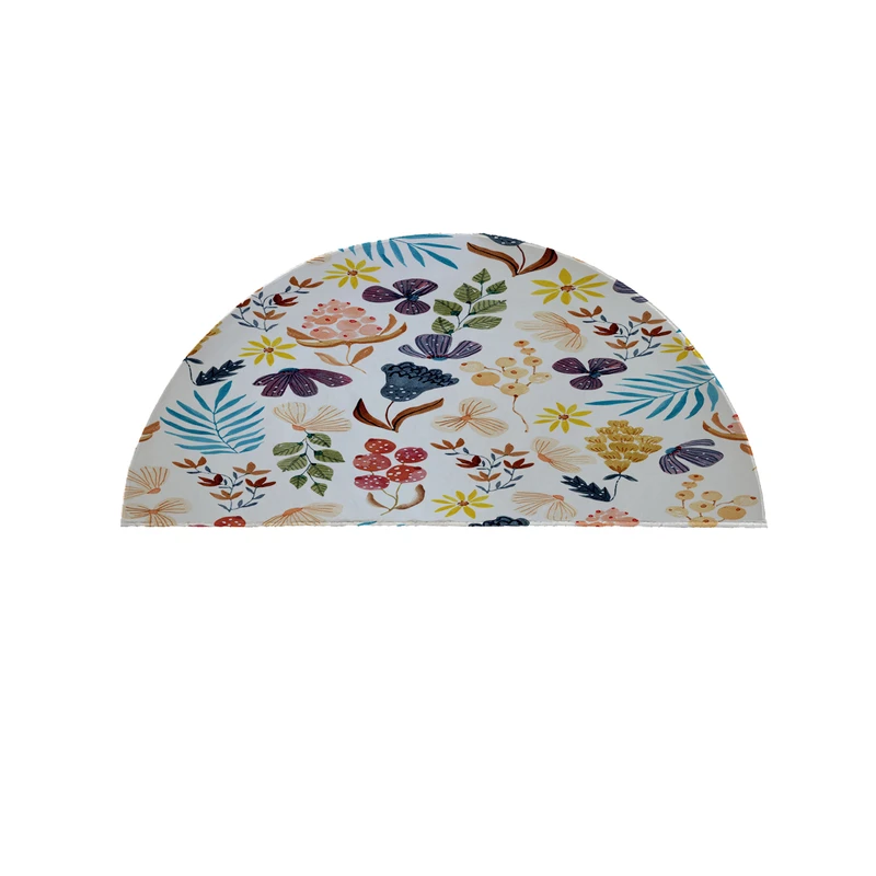 پادری مدل نیم دایره طرح گل کد 9338 سایز 90×45 سانتی متر