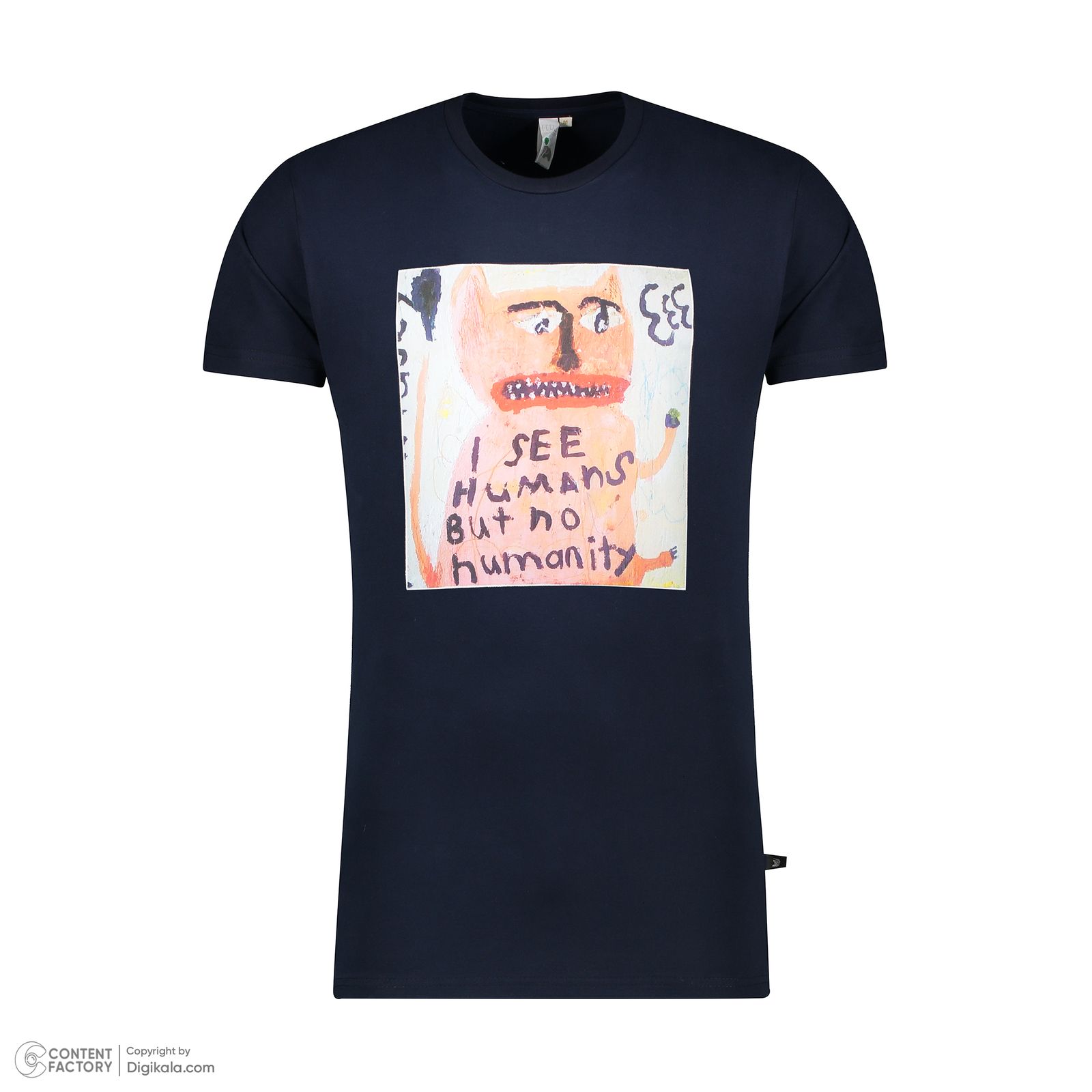 تی شرت آستین کوتاه مردانه فیل مدل No humanity -  - 5