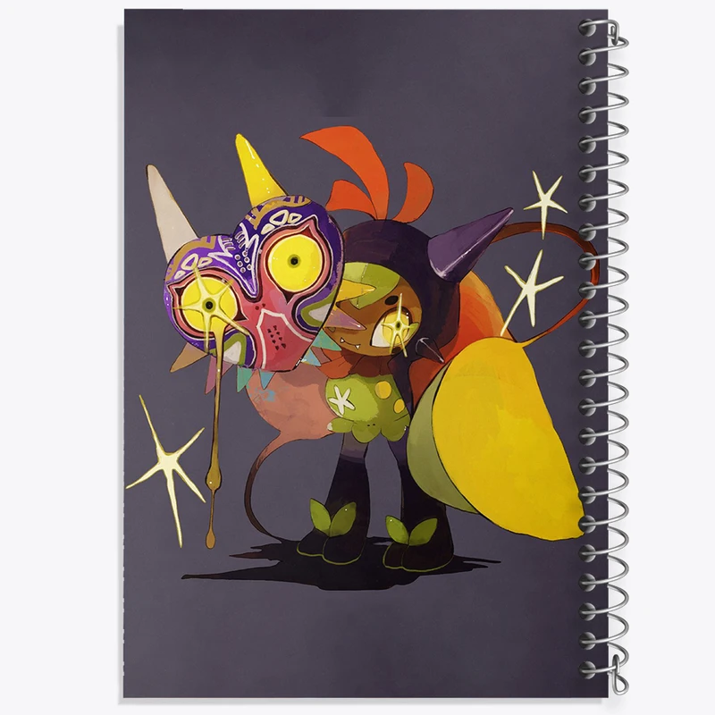 دفتر ژورنال نویسی 50 برگ خندالو مدل نقطه ای طرح بازی پوکمون (pokemon) کد 32747