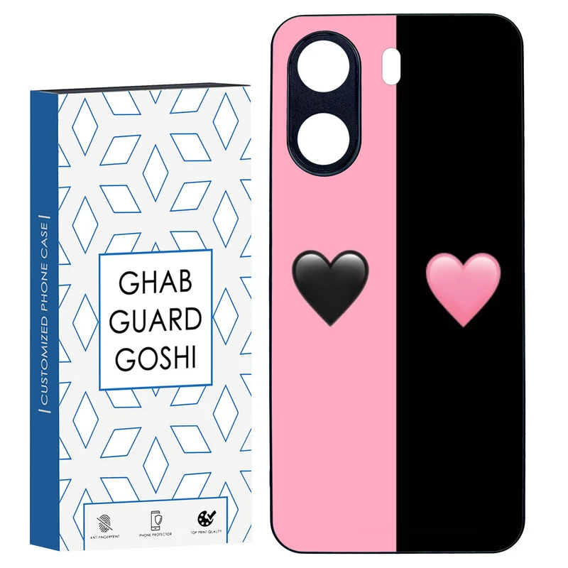 کاور قاب گارد گوشی طرح صورتی مشکی کد TPU-251 مناسب برای گوشی موبایل شیائومی REDMI 13C / POCO C65