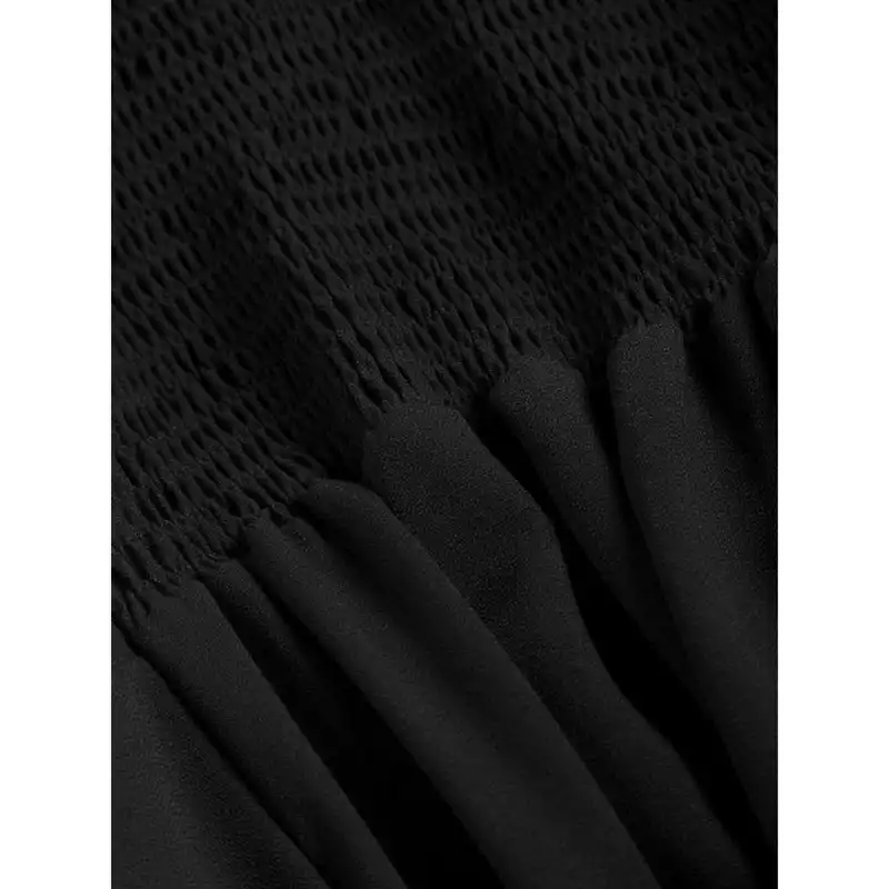 پیراهن زنانه مدل تابستانی بندضربدری رنگ مشکی