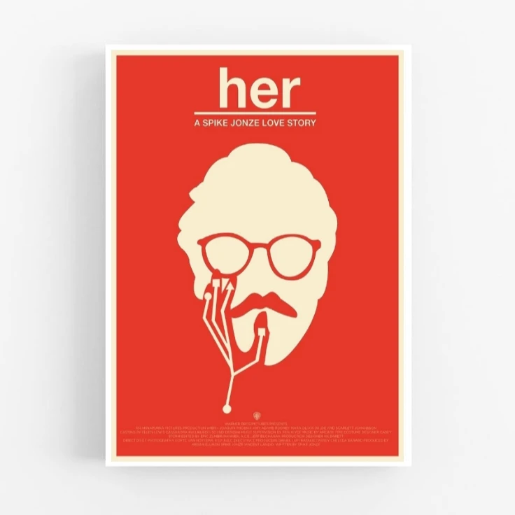 تابلو مدل فیلم her