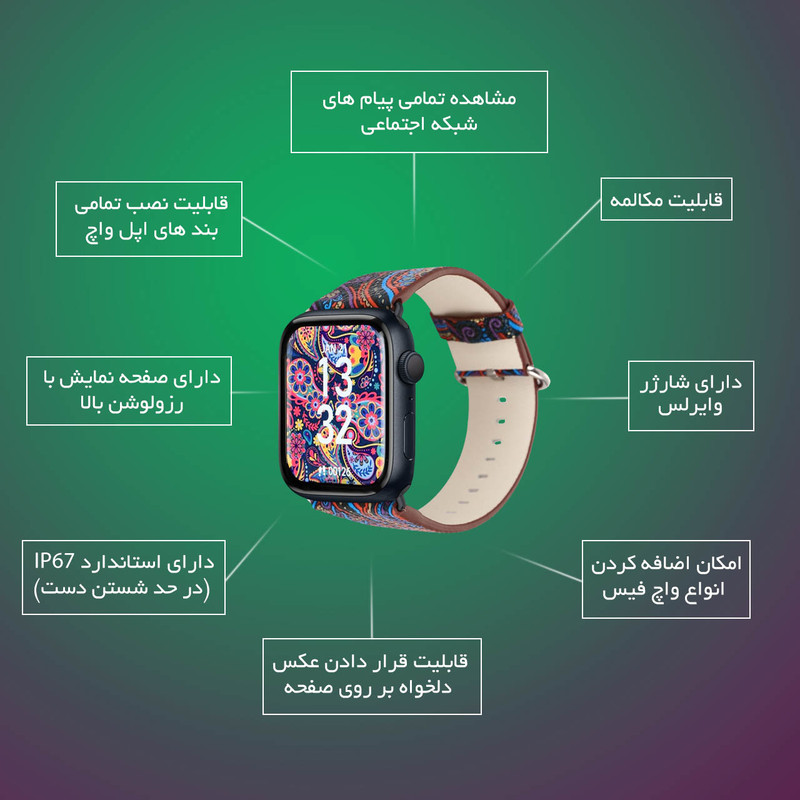 ساعت هوشمند مدل SLM 45mm