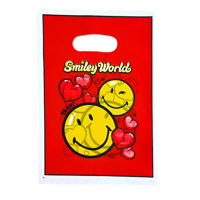 کیسه خرید طرح Smiley World مدل SW بسته 50 عددی