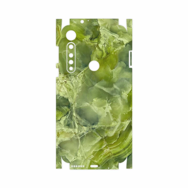 برچسب پوششی ماهوت مدل Green Crystal Marble-FullSkin مناسب برای گوشی موبایل موتورولا One Vision Plus