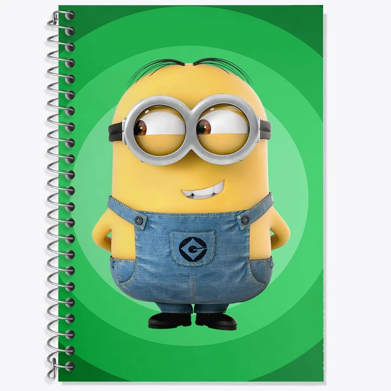 دفتر زبان 50 برگ خندالو مدل سه خط طرح مینیون Minions کد 2452