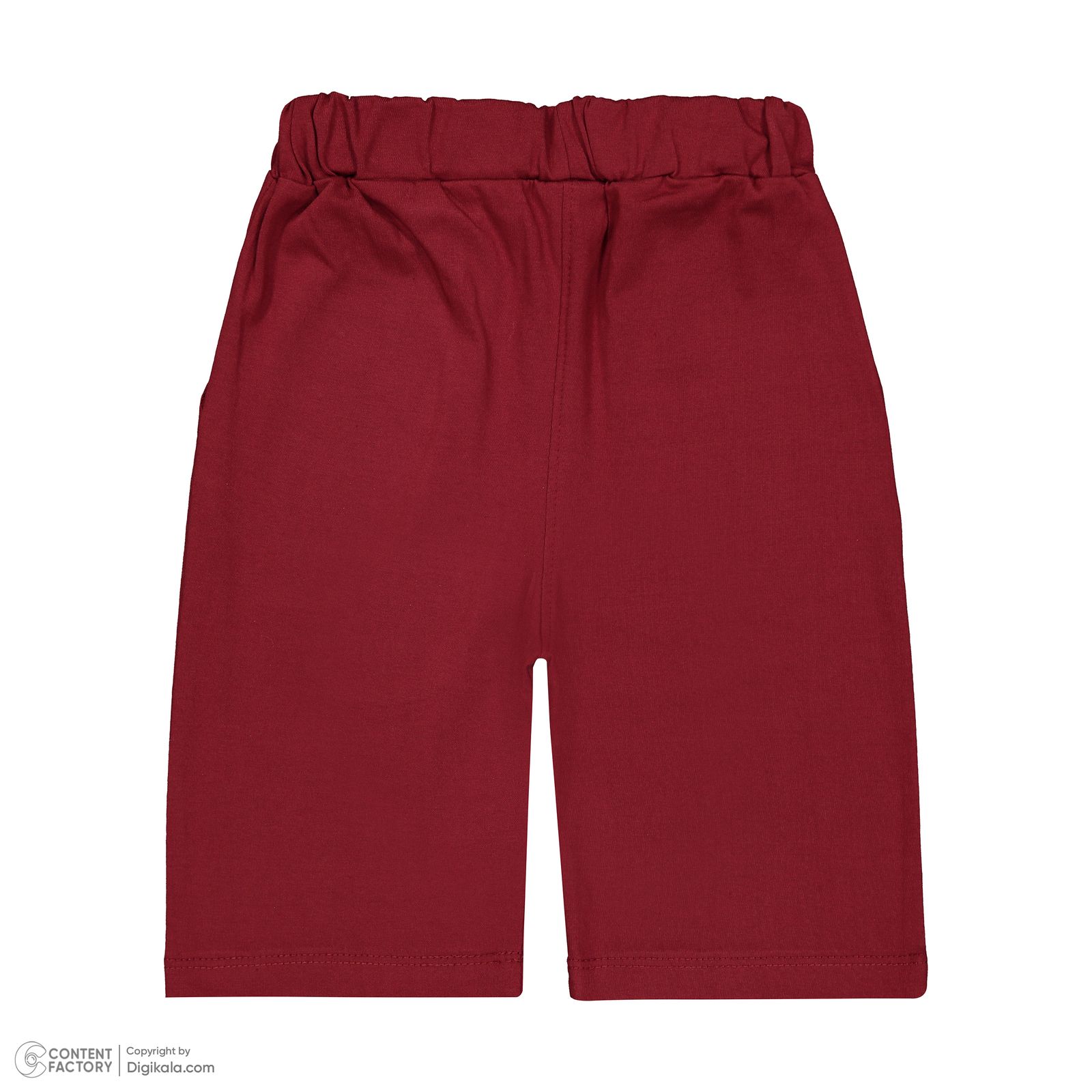 ست تی شرت کلاهدار و شلوارک پسرانه مادر مدل Taco - - 7