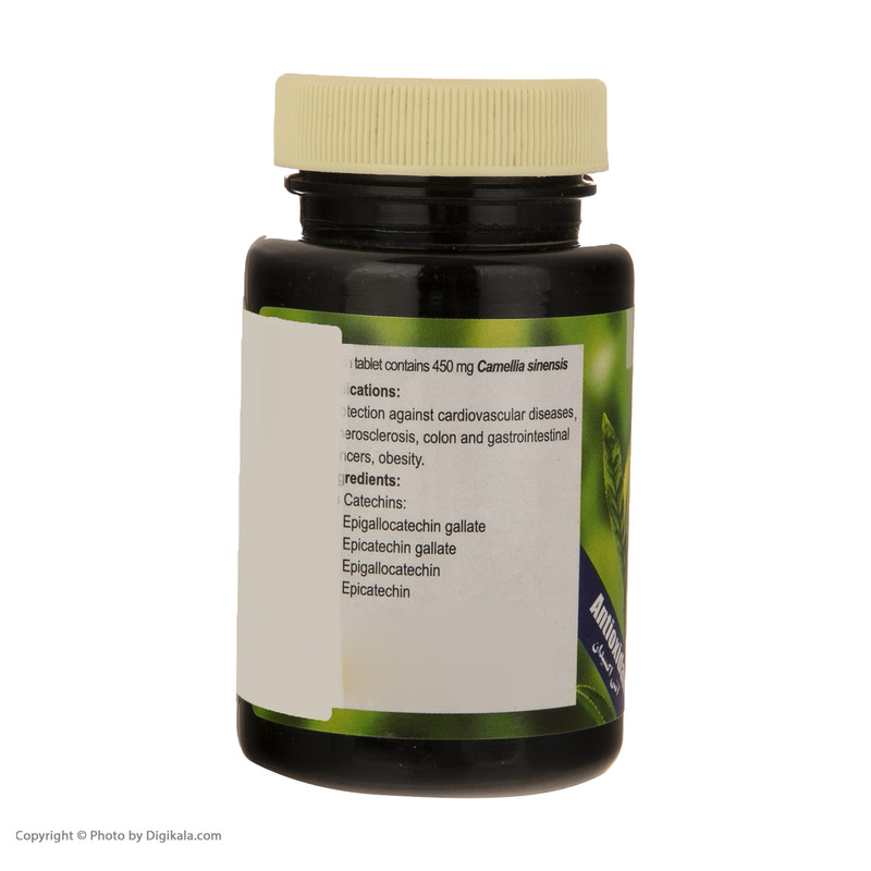 قرص چای سبز کام گرین بسته 100 عددی