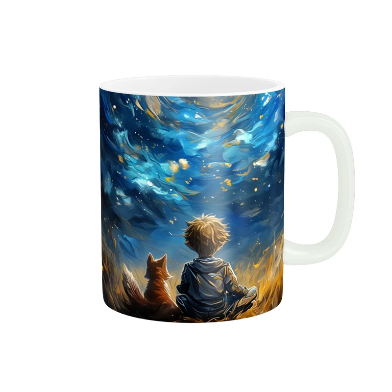 ماگ پاد آفرین طرح شازده کوچولو کد 6135