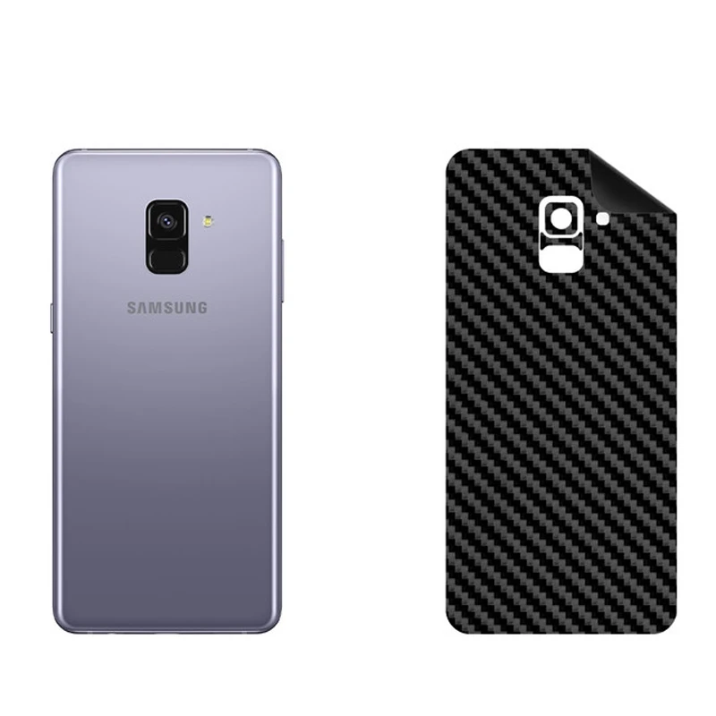 برچسب پوششی بستور مدل BT-Fiber طرح فیبر کربن مناسب برای گوشی موبایل سامسونگ Galaxy A8 Plus 2018