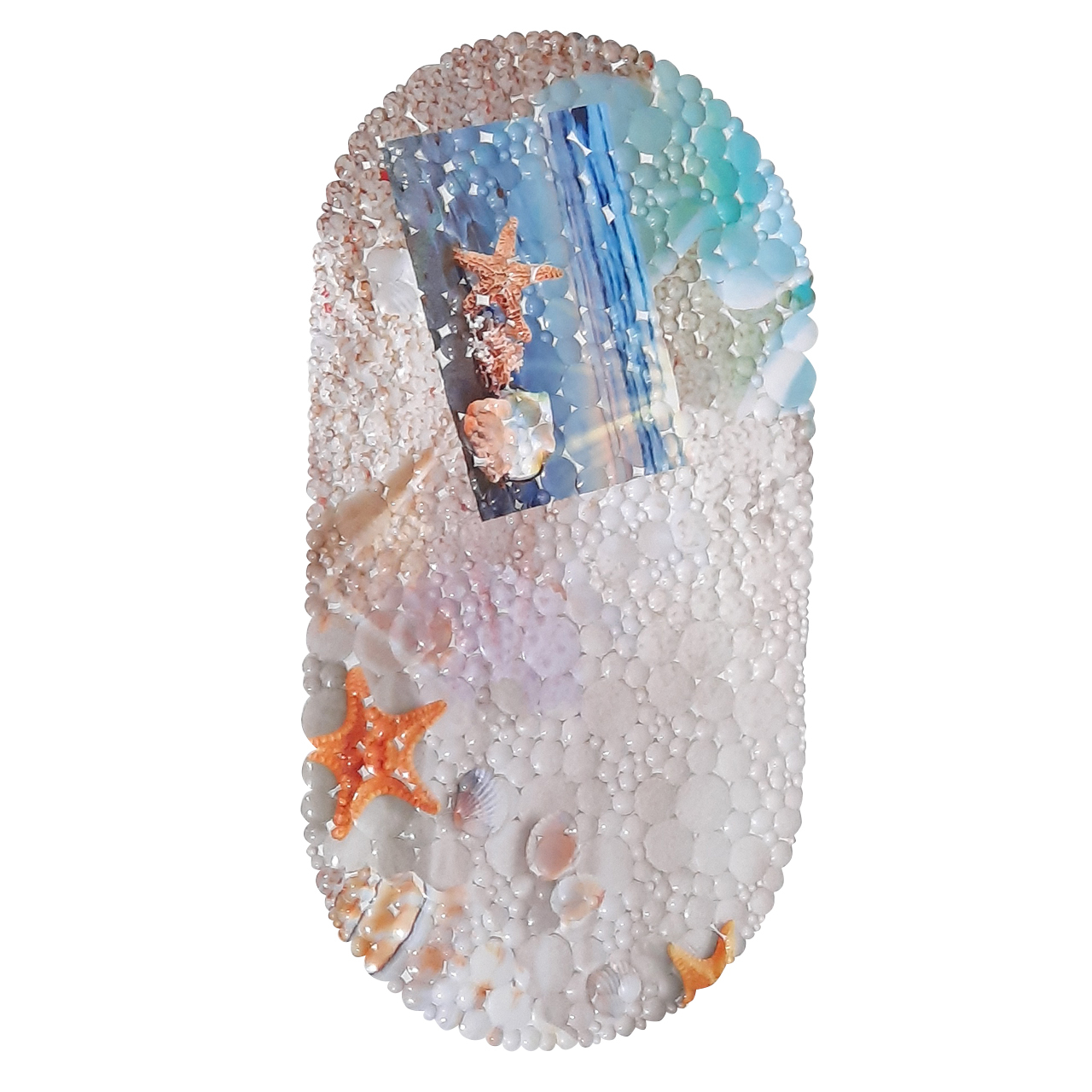 زیر پایی حمام طرح ستاره دریائی کد ZP288 سایز 65x35 سانتی‌متر
