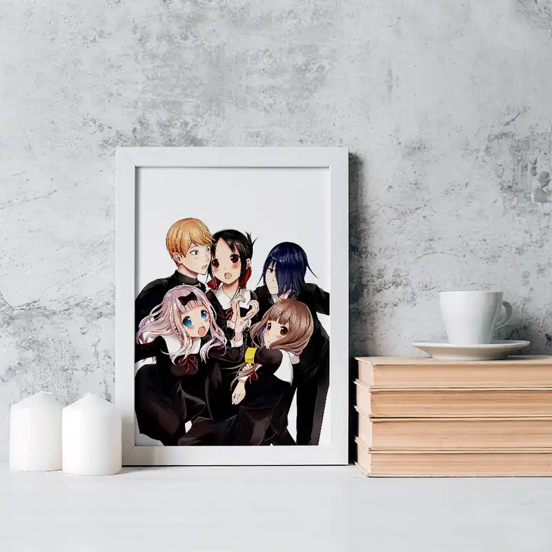 تابلو خندالو مدل میوکی و کاگویا و چیکا انیمه کاگویا ساما کد 15982