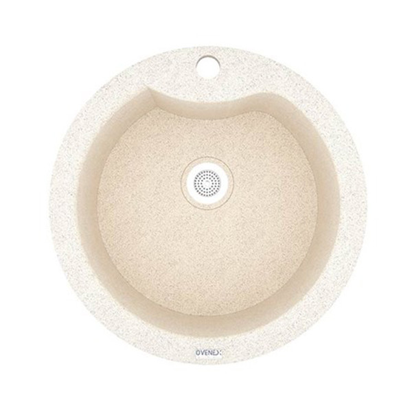 سینک ظرفشویی گرانیتی آونکس مدل آیسا تک لگن کرم شنی توکار سینک ظرفشویی گرانیتی آونکس مدل آیسا تک لگن کرم شنی توکار