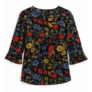 بلوز آستین سه ربع یقه گرد زنانه دوروتی پرکینز مدل D-348