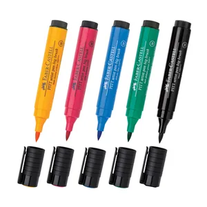 ماژیک حرفه ای فابر کاستل مدل PITT artist brush بسته 5 عددی