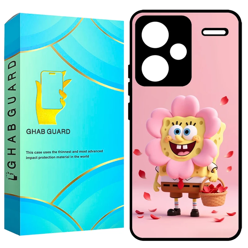 کاور قاب گارد طرح باب اسفنجی مدل GCHPN13PL مناسب برای گوشی موبایل شیائومی Redmi Note 13 Pro Plus 