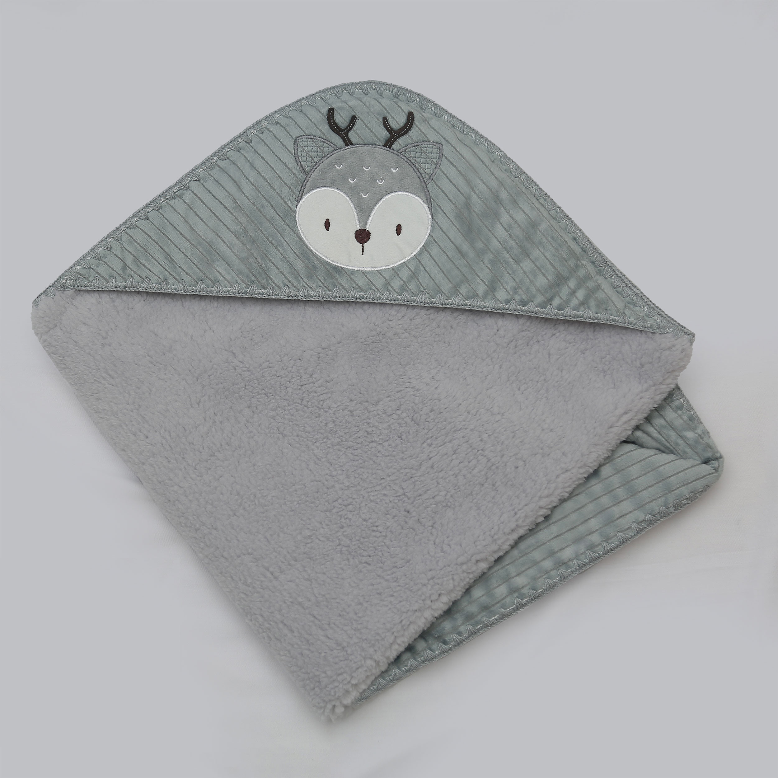 پتو نوزادی تیک مک مدل گوزن پولیشی سایز 76x76 سانتی‌متر