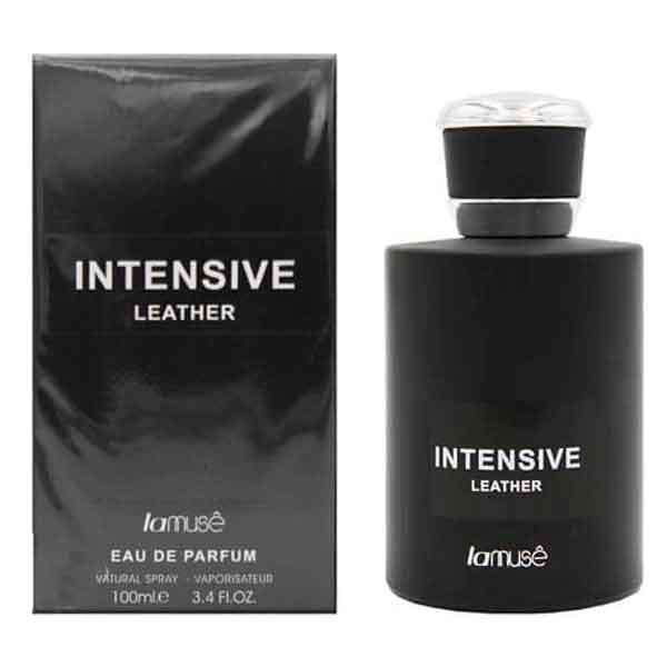 ادوپرفیوم مردانه لاموس مدل intensive leather حجم 100 میلی لیتر