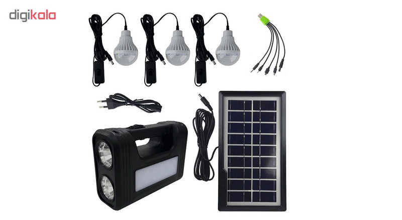 سیستم روشنایی خورشیدی جی دی پلاس مدل GD-8017