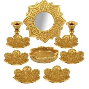 مجموعه ظروف هفت سین 10 پارچه طرح پیچکی