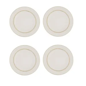 بشقاب غذاخوری چینی زرین ایران مدل هدیه درجه دو بسته 4 عددی