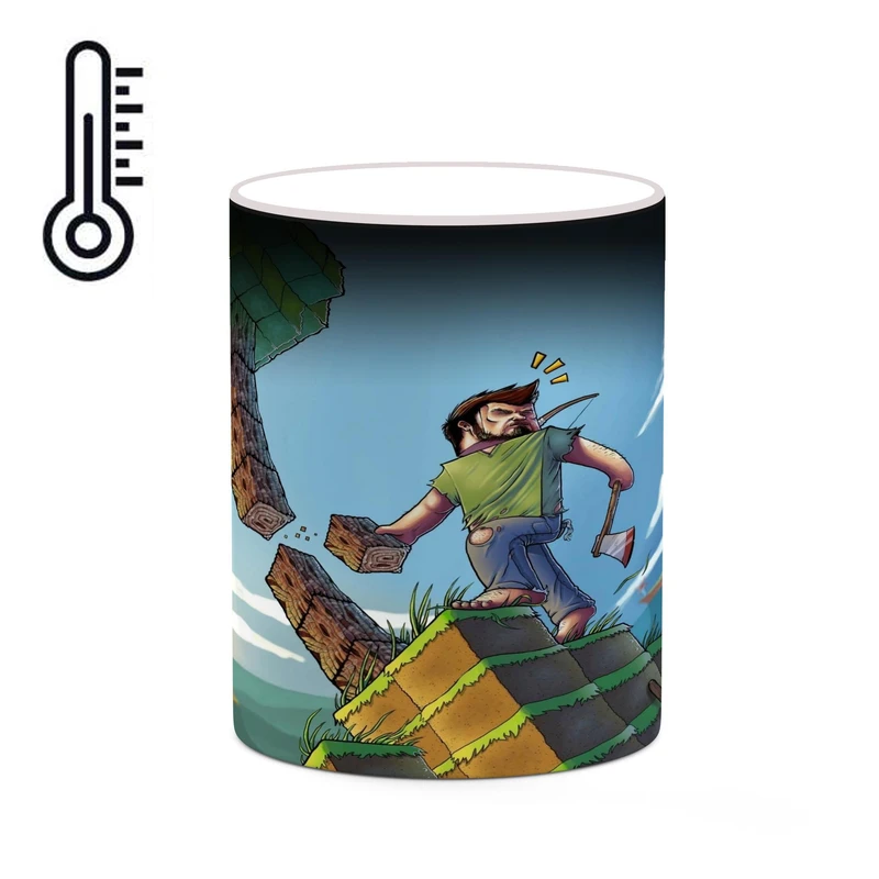 ماگ حرارتی کاکتی طرح ماینکرافت minecraft مدل mgh41267