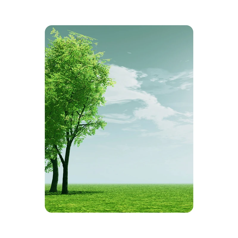 ماوس پد اطلس آبی طرح  نقاشی درخت و آسمان مدل T7131