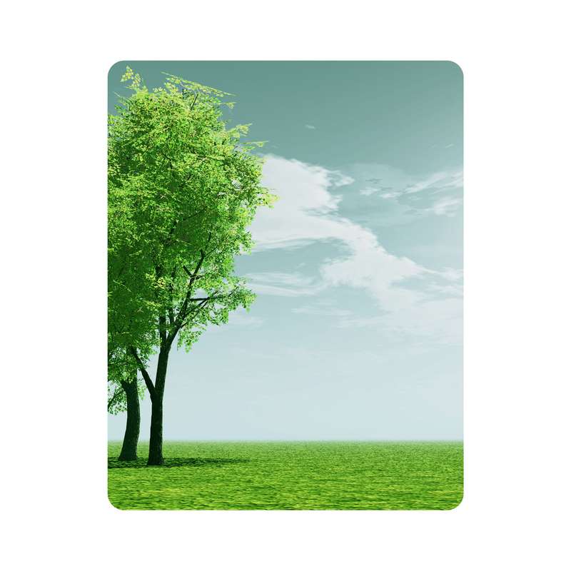 ماوس پد اطلس آبی طرح  نقاشی درخت و آسمان مدل T7131