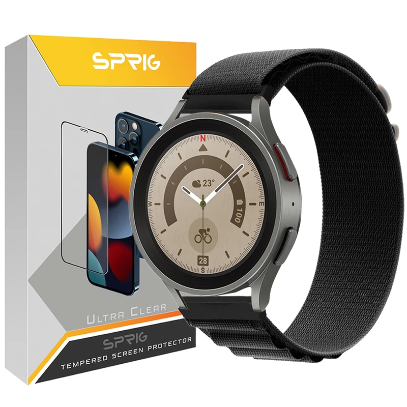 بند اسپریگ مدل Loop Alpine مناسب برای ساعت هوشمند سامسونگ Galaxy Watch Active 1 / Active 2 40mm / Active 2 44mm / Watch 3 size 41mm / Galaxy Watch 4 40mm / watch 4 42mm / watch 4 44mm / watch 4 46mm