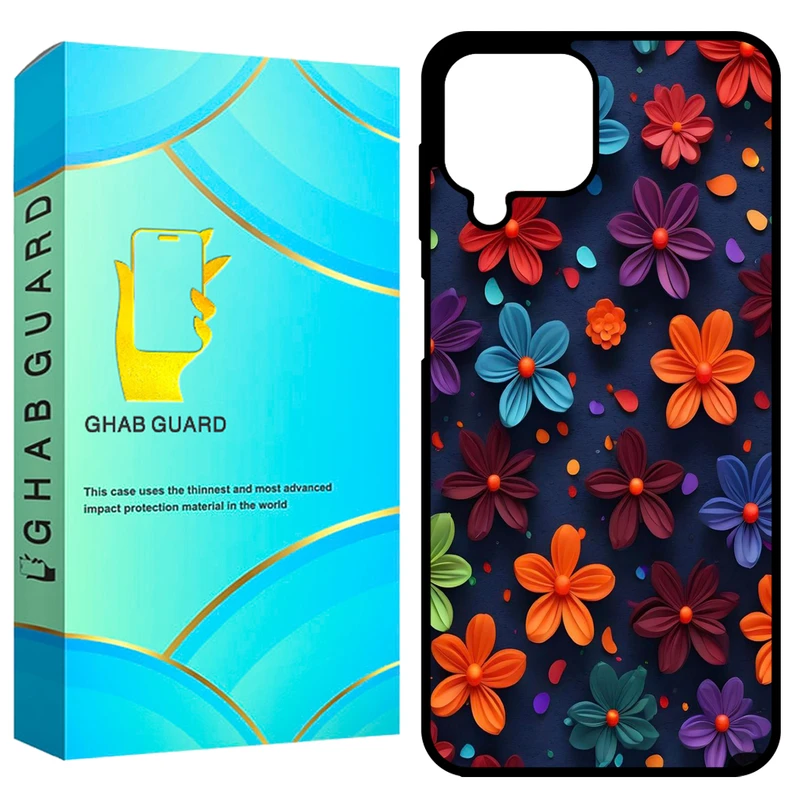 کاور قاب گارد طرح گل گلی مدل GCHPA224 مناسب برای گوشی موبایل سامسونگ Galaxy A22 4G / M22 4G / M32 4G   