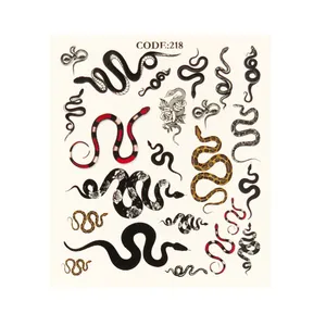 استیکر طراحی ناخن طرح مار کد 218