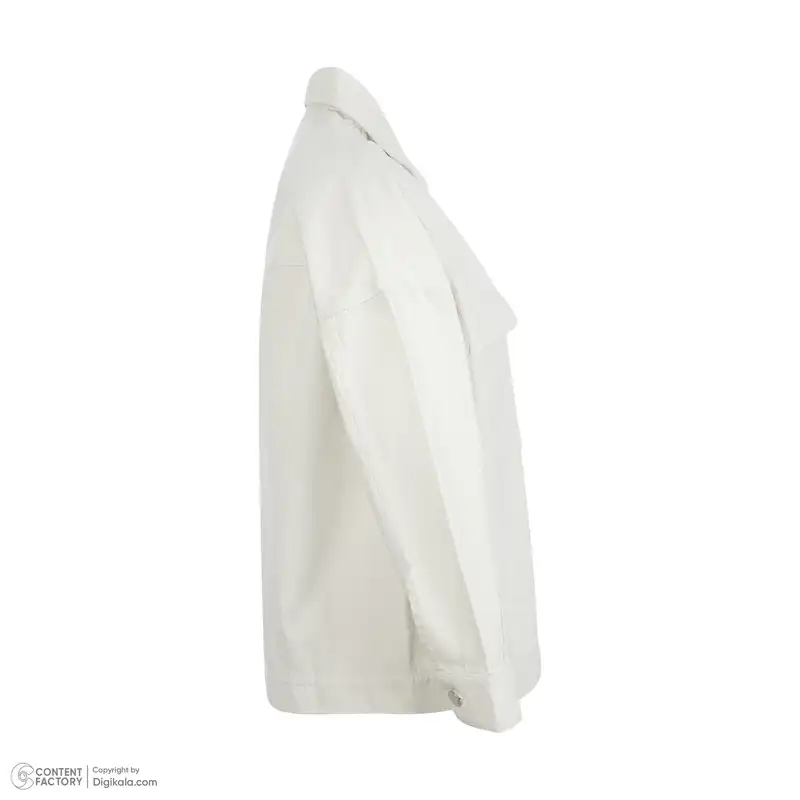 کت زنانه ژیار مدل سرآستین افتاده رنگ استخوانی