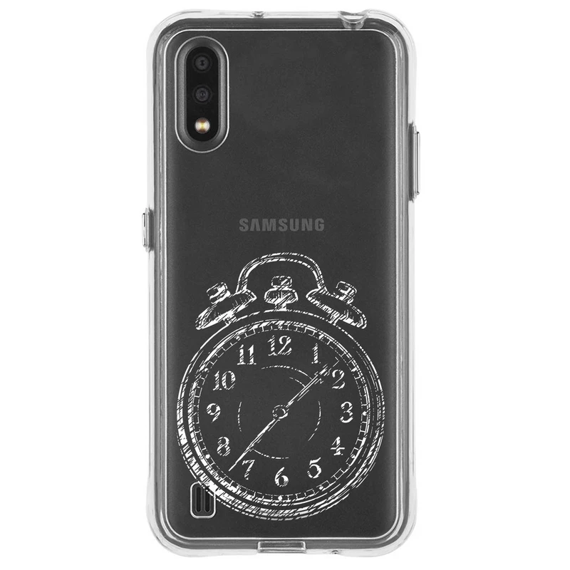کاور مگافون طرح ساعت مدل C64-W مناسب برای گوشی موبایل سامسونگ Galaxy A01