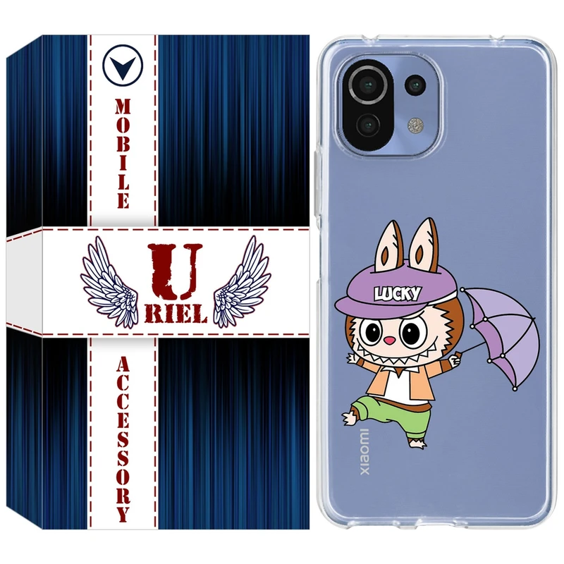 کاور یوریل قاب مدل Clear کد 125 طرح لبوبو مناسب برای گوشی موبایل شیائومی Mi 11 Lite / 11 Lite 5G NE