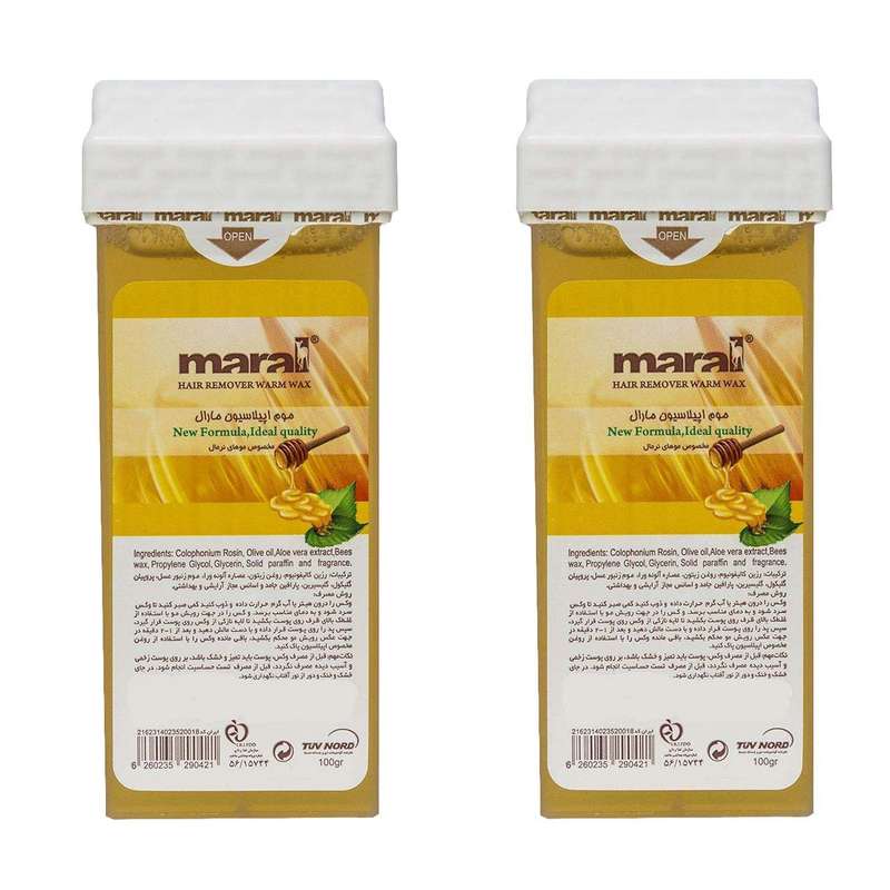 موم موبر مارال مدل honey وزن 100 گرم بسته 2 عددی