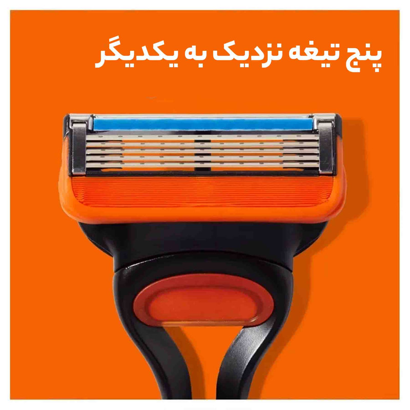 تیغ یدک ژیلت مدل Fusion 5 بسته 4 عددی