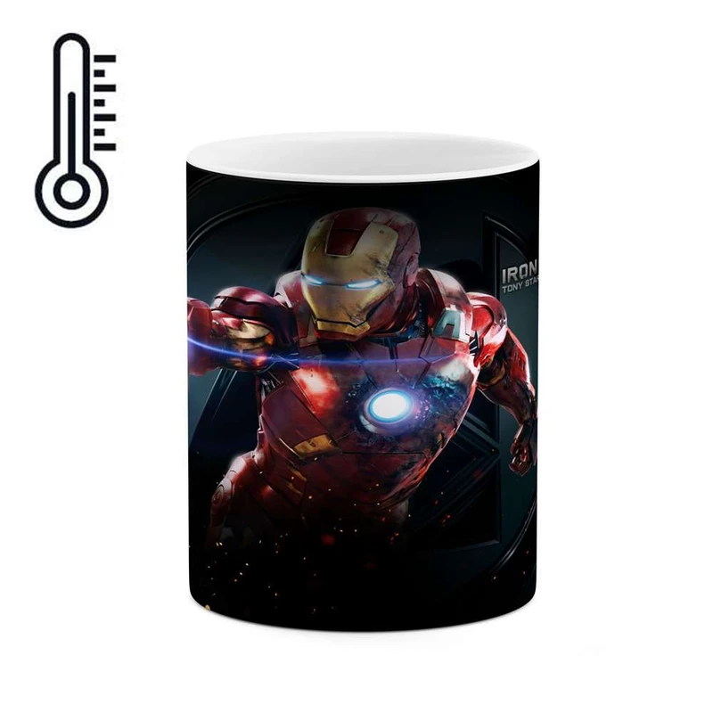 ماگ حرارتی کاکتی مدل Iron Man کد mgh11827