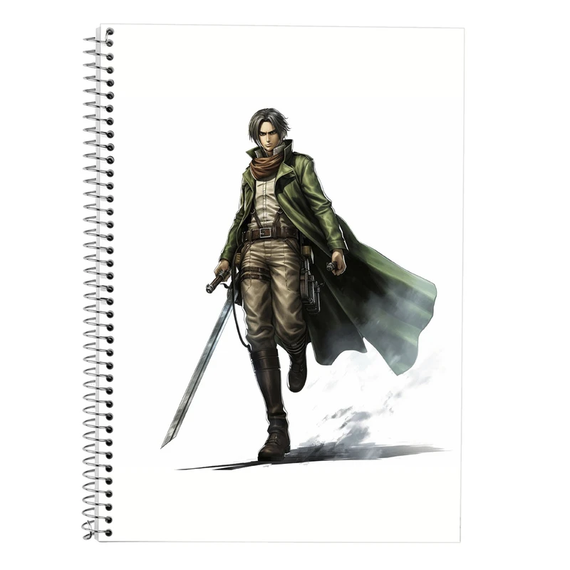 دفتر زبان 50 برگ مدوپد مدل سه خط طرح Attack on Titan کد DF10407