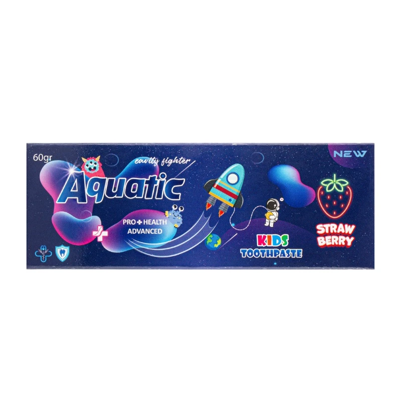 خمیر دندان کودک آکواتیک مدل توت فرنگی حجم 60 گرم