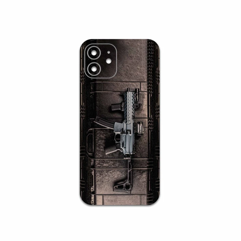 برچسب پوششی ماهوت مدل Gun مناسب برای گوشی موبایل اپل iPhone 12