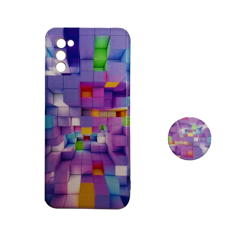 کاور مدل Mdc03 مناسب برای گوشی موبایل سامسونگ Galaxy A03S به همراه پاپ سوکت