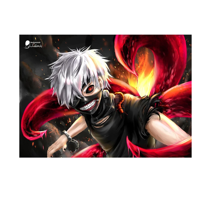 پوستر دیواری بادکنک آبی طرح انیمه مدل Anime10
