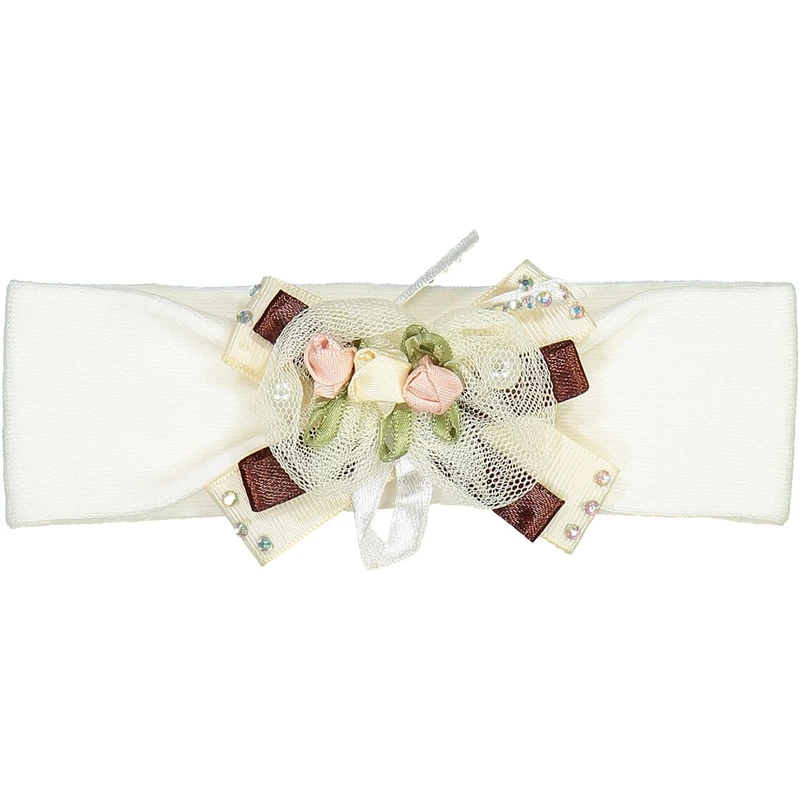 هدبند آلبی ماما مدل Bows Brown