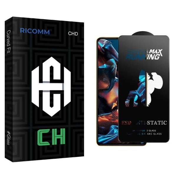 محافظ صفحه نمایش ریکام مدل CH2 Running Max مناسب برای گوشی موبایل شیائومی Redmi Note 10 Pro / Redmi Note 11 Pro / Poco X4 / Poco X4 Pro / Poco F4 / Poco F3