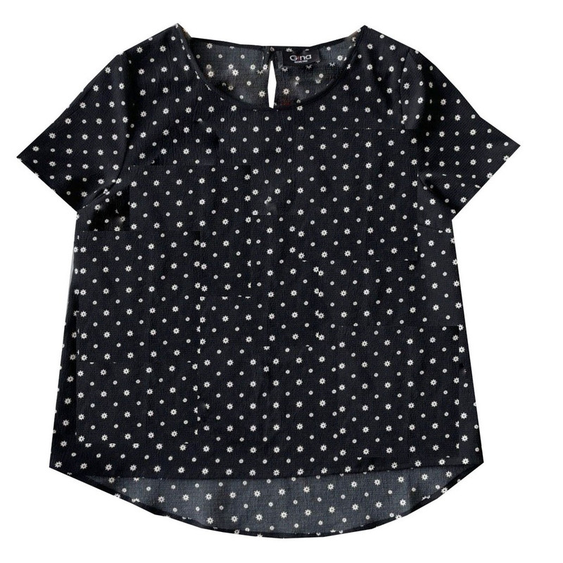 بلوز زنانه جینا مدل گلدار کد 3643