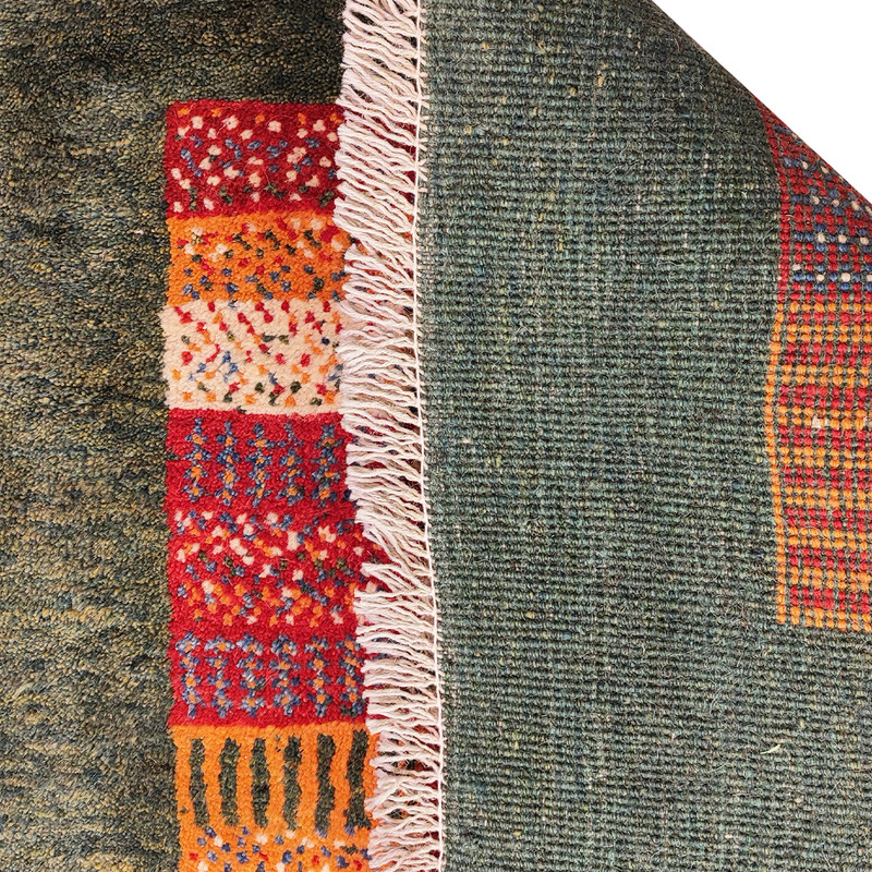 گبه دستبافت یک و نیم متری کد Nkp.G.z.V1.7