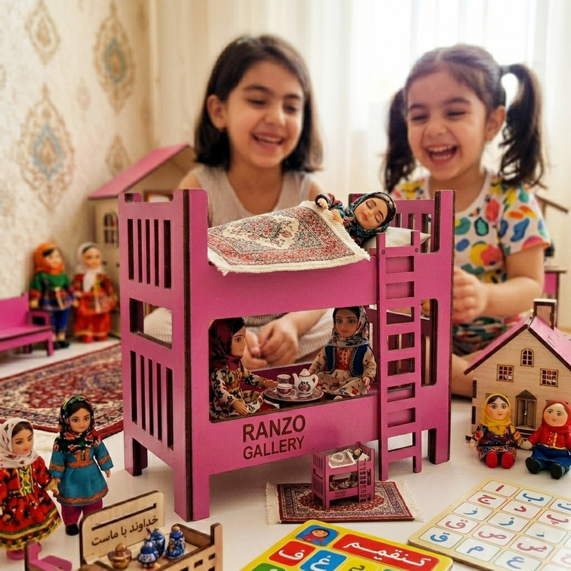 ماکت دکوری تخت دو نفره رانزو گالری مدل Tida26