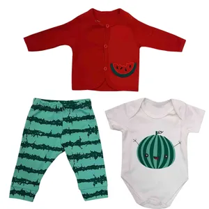 ست 3 تکه لباس نوزادی وچیون مدل 4001b