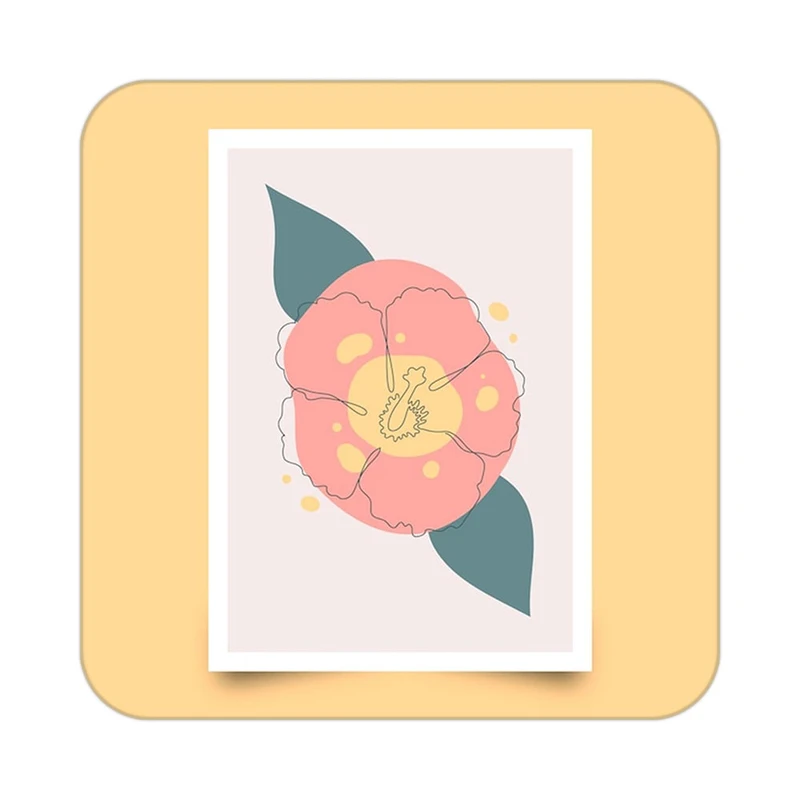 زیر لیوانی کاکتی طرح عاشقانه مدل mp37961